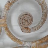 Headboard rattan peacock