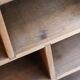 Large storage unit with compartments in waxed pine, early 20th century.