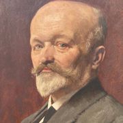 Tableau : huile sur panneau - portrait d’homme