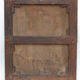 Portrait of an elegant woman oil on canvas from the 19th century.