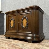 Art Nouveau period sideboard in oak and burl circa 1900