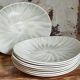 Nine earthenware plates from Salins-les-Bains vintage