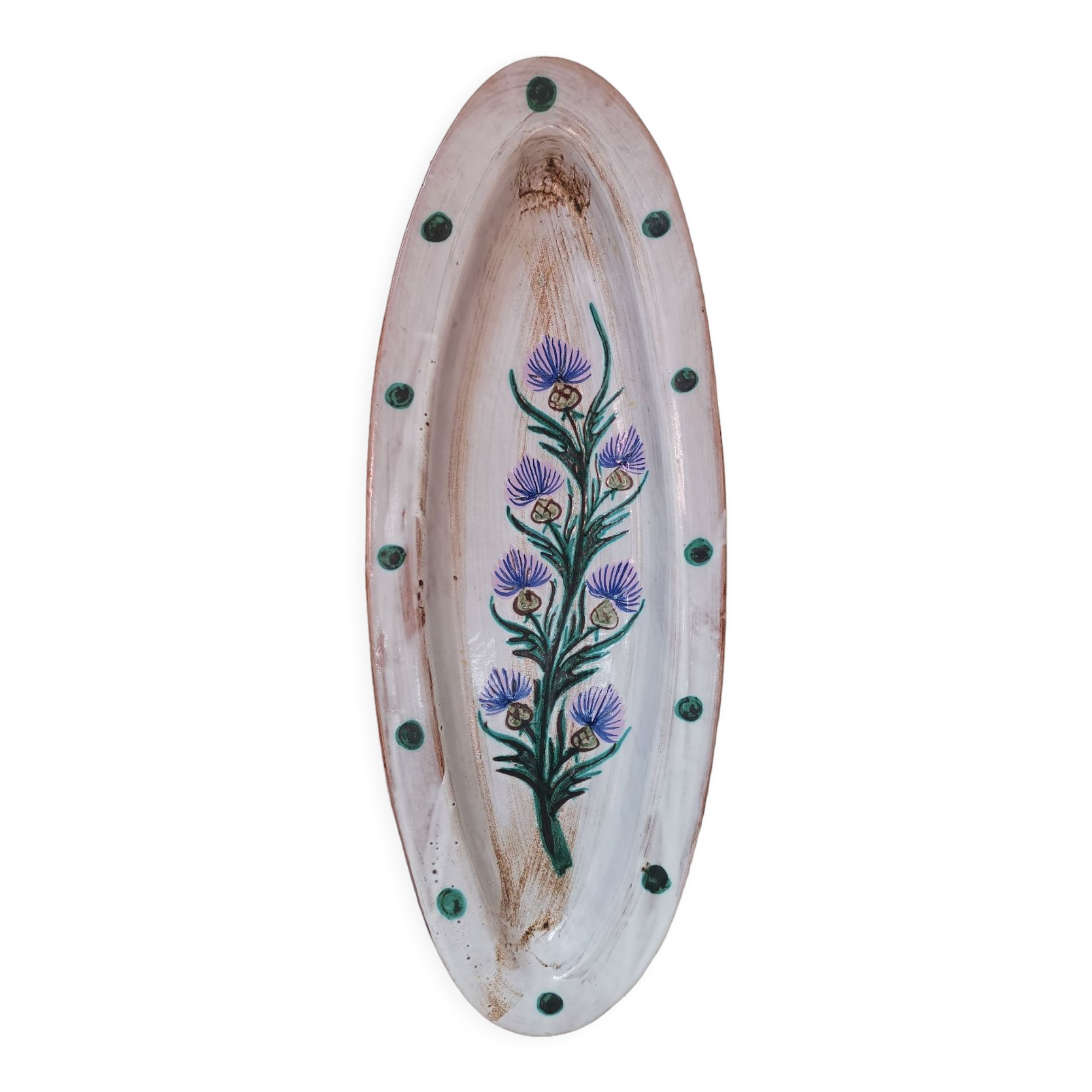 Oval dish vintage Vallauris