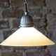 Mid-Century Chandelier in Metal and Opal Glass, Czech, 1970s