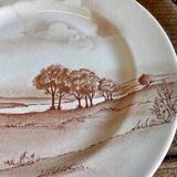 Vintage landscape plate