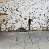 Black series 7 chair Arne Jacobsen for Fritz Hansen