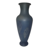 Large vase decorated with flowers