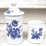 Set of 2 Pillivuyt ceramic pots