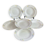 Shallow porcelain plates, Gien
