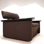 Fauteuil lounge Tecno avec structure en laque piano, 1970