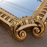 Gilded wooden mirror Regency style 54 x 95 cm