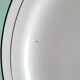 Flat earthenware plates with gilded edges