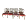 Suite de 8 chaises barrettes de style Louis XVI 1950