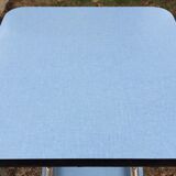 Flexible stool in vintage sky blue formica stepladder