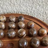 Solitaire game or mineral abacus