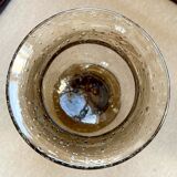 Bubbled glass candle holder 1970