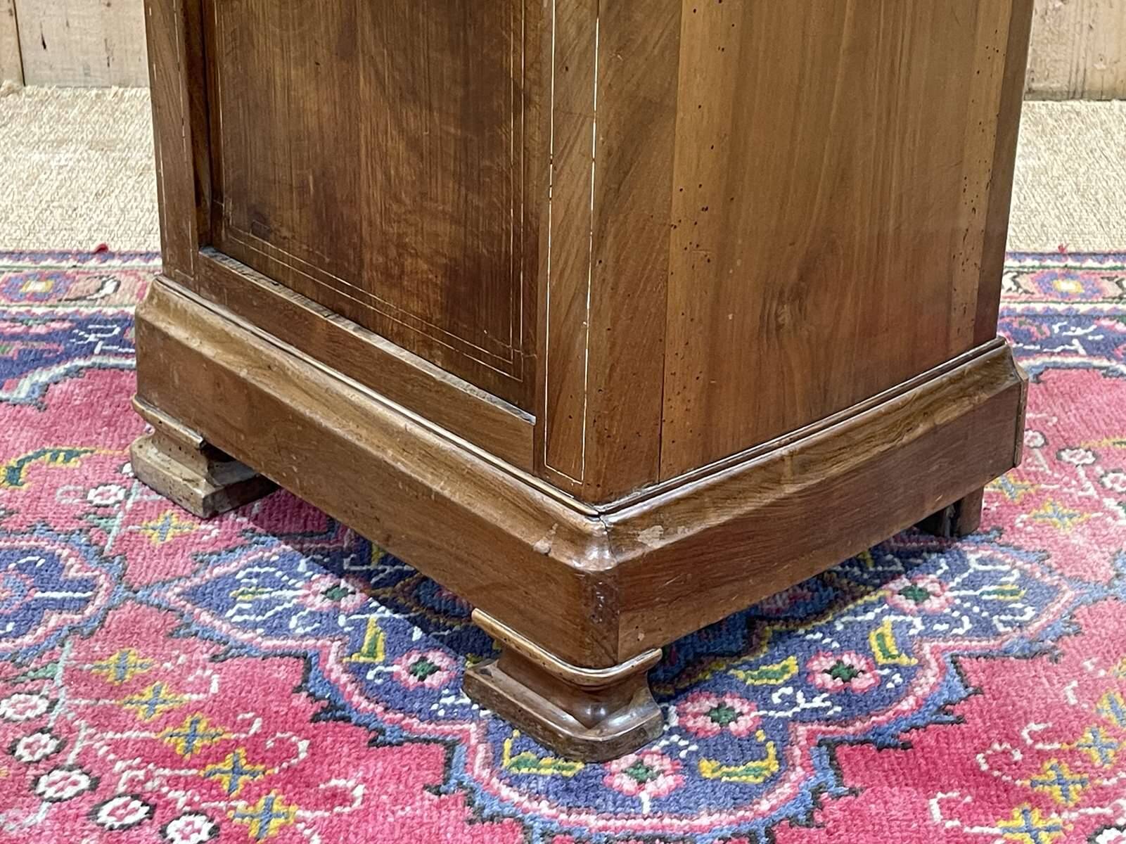 Late 19th century fruit wood bedside table