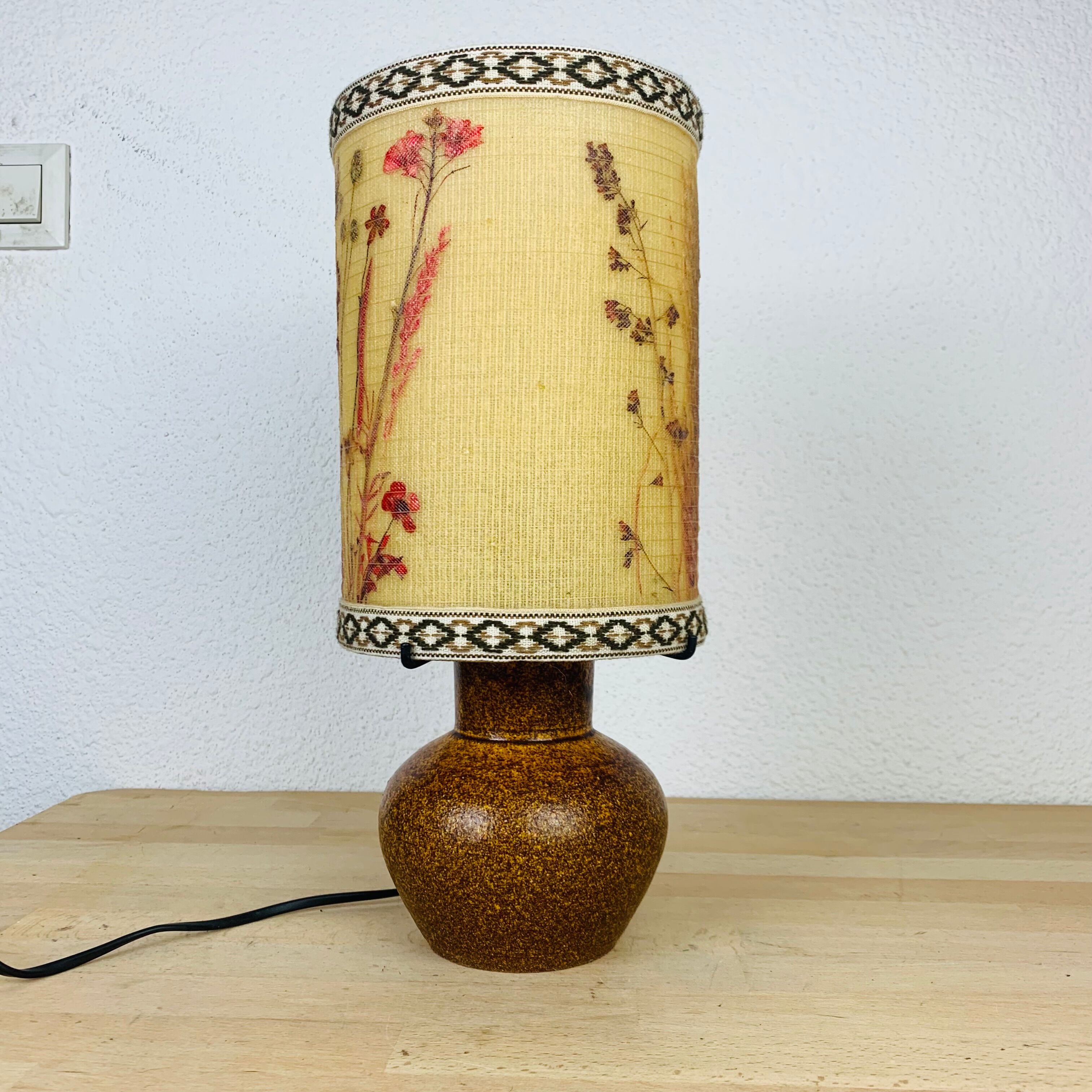 Ceramic lamp Accolay stoneware 60s