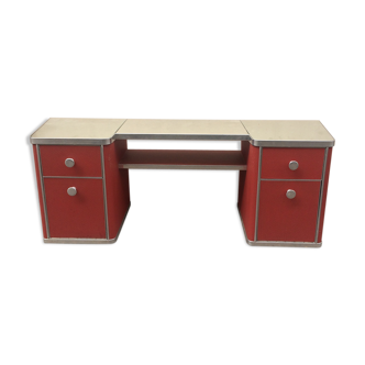 Dressing table  in chrome and vinyl coating, 1960