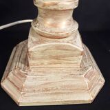 Metal table lamp and pleated lampshade