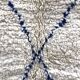Moroccan Berber carpet Beni Ouarain with majorelle blue diamonds 2,44x1.49m