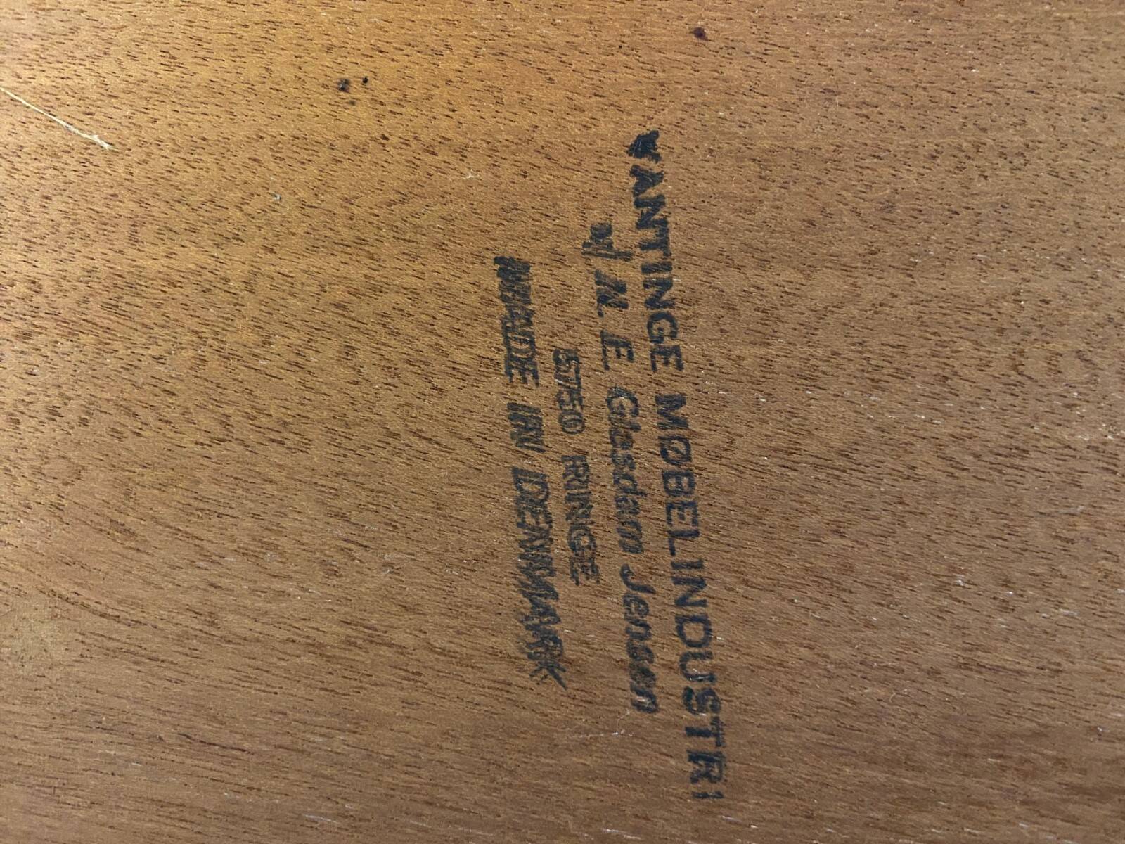 Mid-century rosewood bar and stools by Niels Erik Glasdam Jensen 1960s