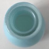 Vase verre bleu