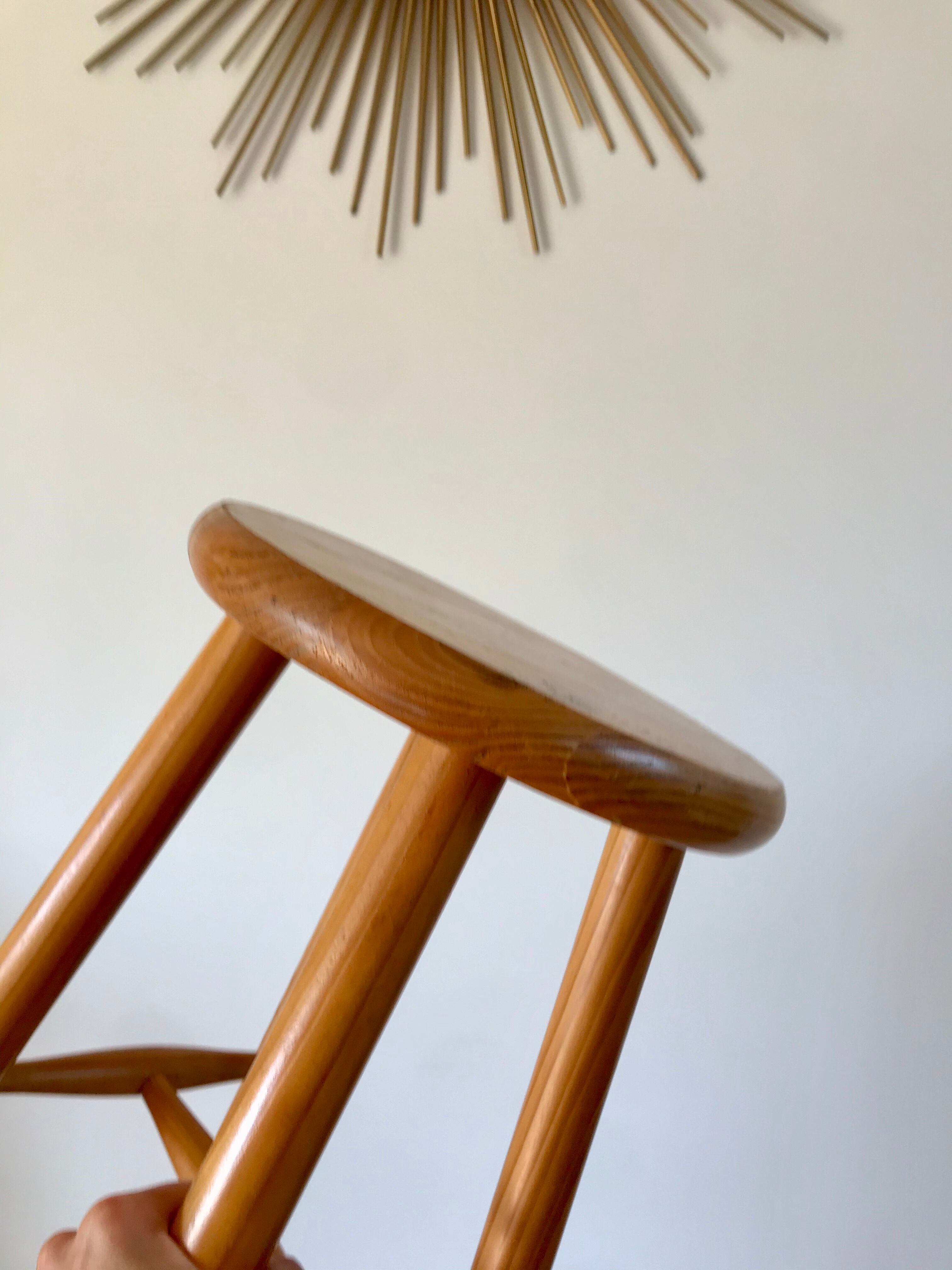 small pine stool 60s