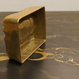 Brutalist bronze ashtray, Lauterbach, France, 1950s