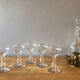 5 champagne flutes in Portieux crystal