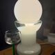 Vintage Italian glass lamp