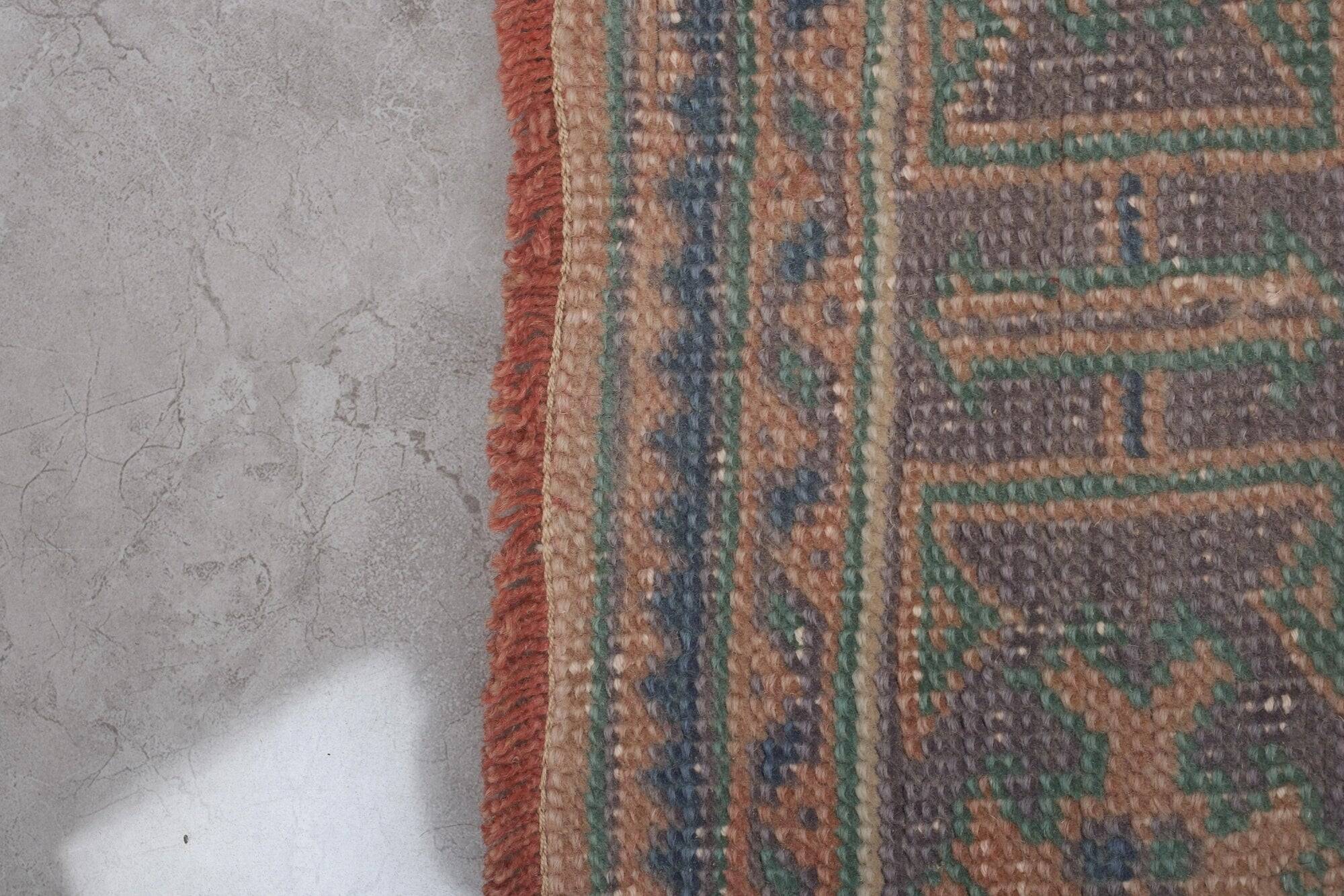Vintage Turkish hallway rug 80x677 cm