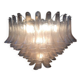 Monumental Murano Glass Selle Light Pink Italian Sputnik Chandelier