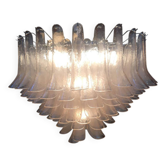 Monumental Murano Glass Selle Light Pink Italian Sputnik Chandelier