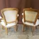 Pair of Louis XV-era convertible armchairs