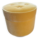 Velvet pouf stool India Mahdavi