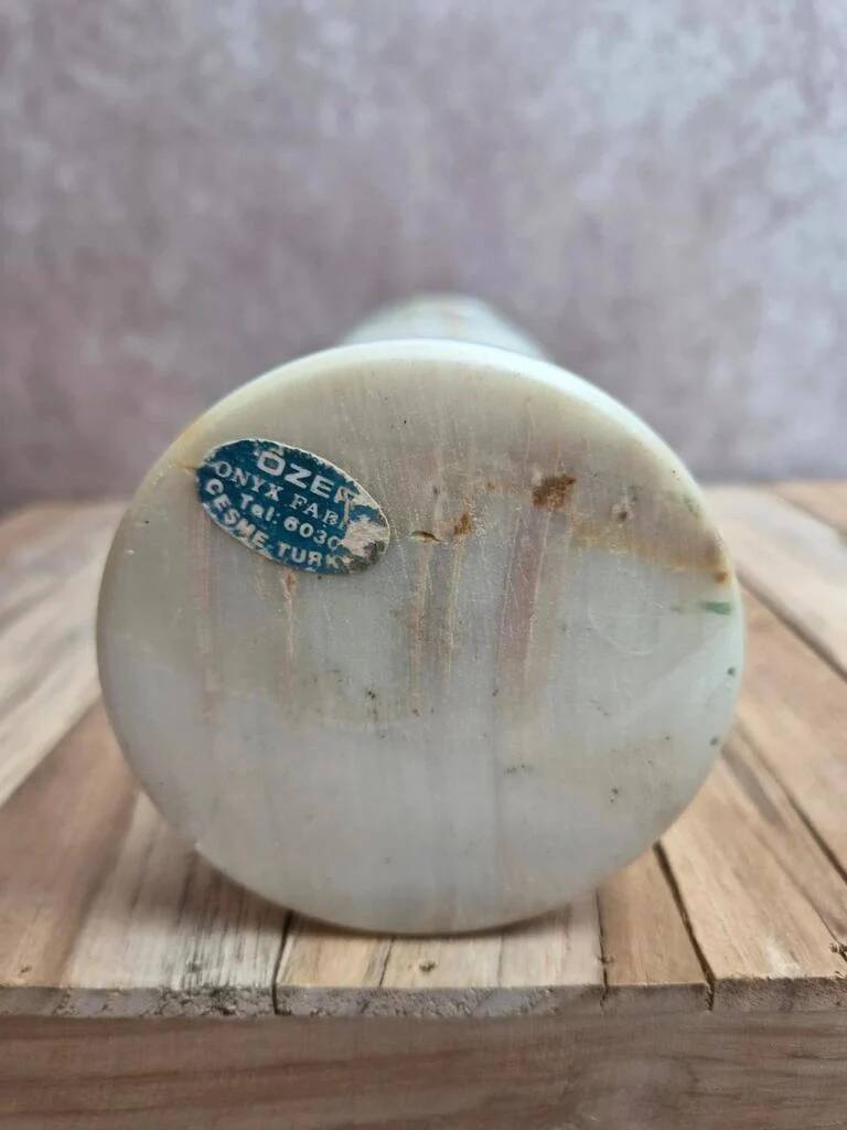Vintage vase in natural onyx – 23 cm