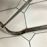 4 vintage folding chairs in chrome