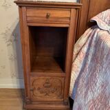 Old walnut bedside