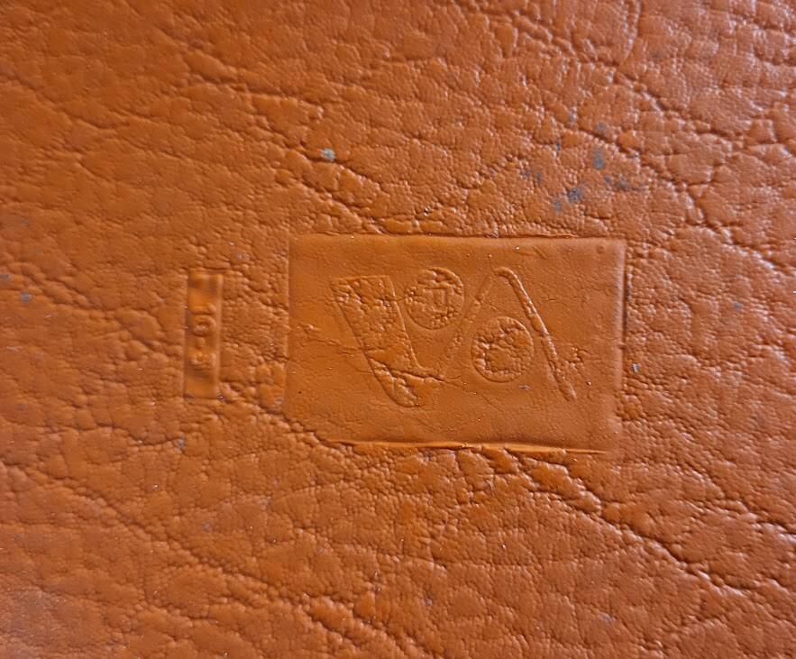 Set of vintage orange chairs