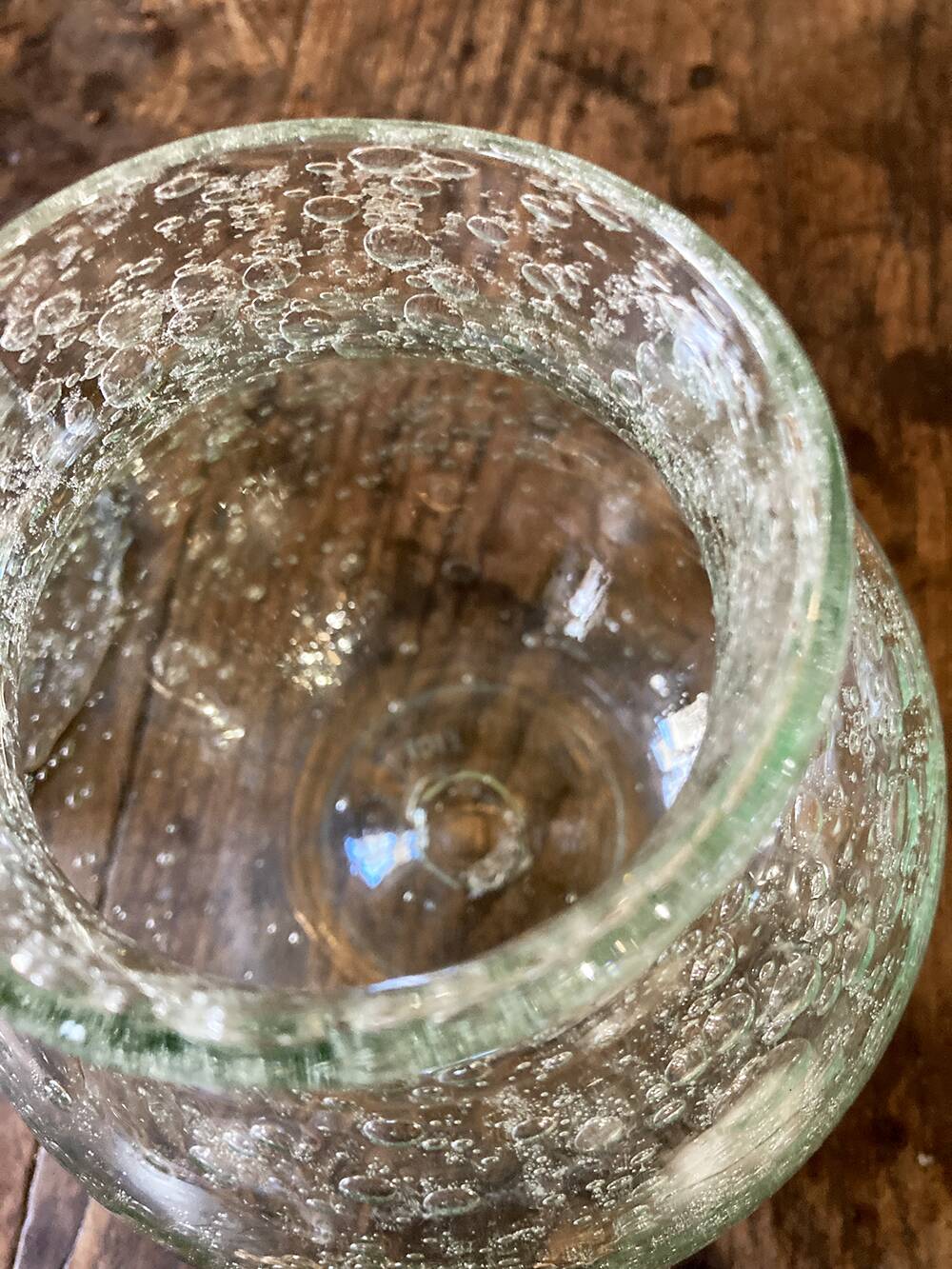 Bocal en verre bullé de Biot, ca. 1980
