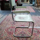 Czech armchair wood and chrome, Mart Stam, Konova 1940