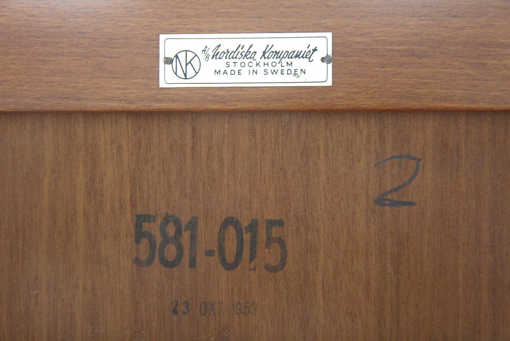 Library "Futura", David Rosén, Nordiska Kompaniet, Sweden, 1950