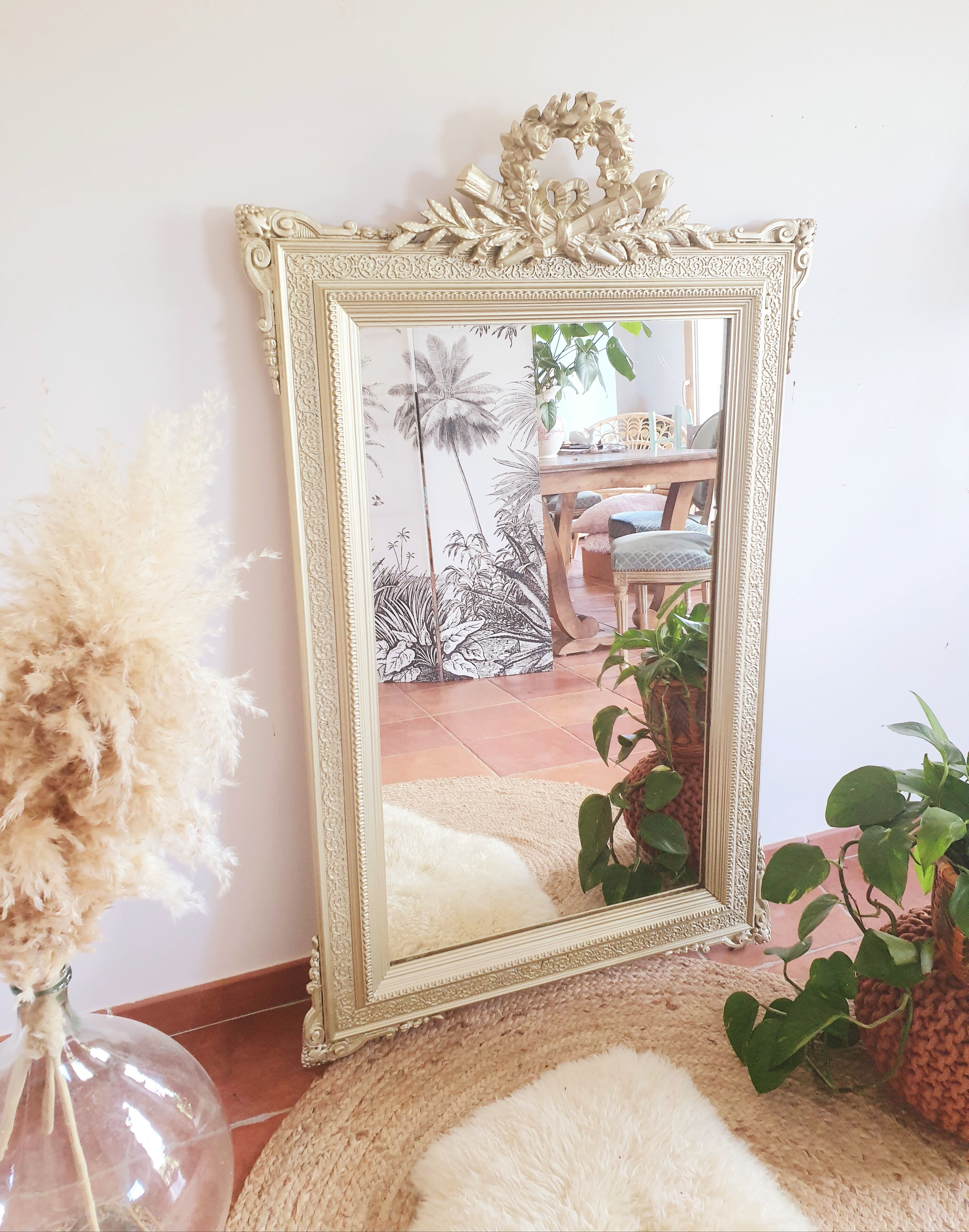 Beautiful old mirror Napoleon III 80x130cm