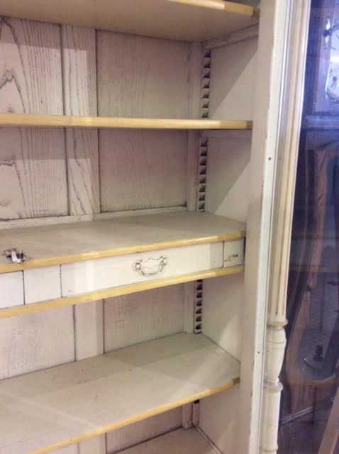 Beige cerused bookcase