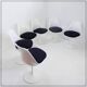 6 swivel tulip chairs by Rudi Bonzanini, 1970
