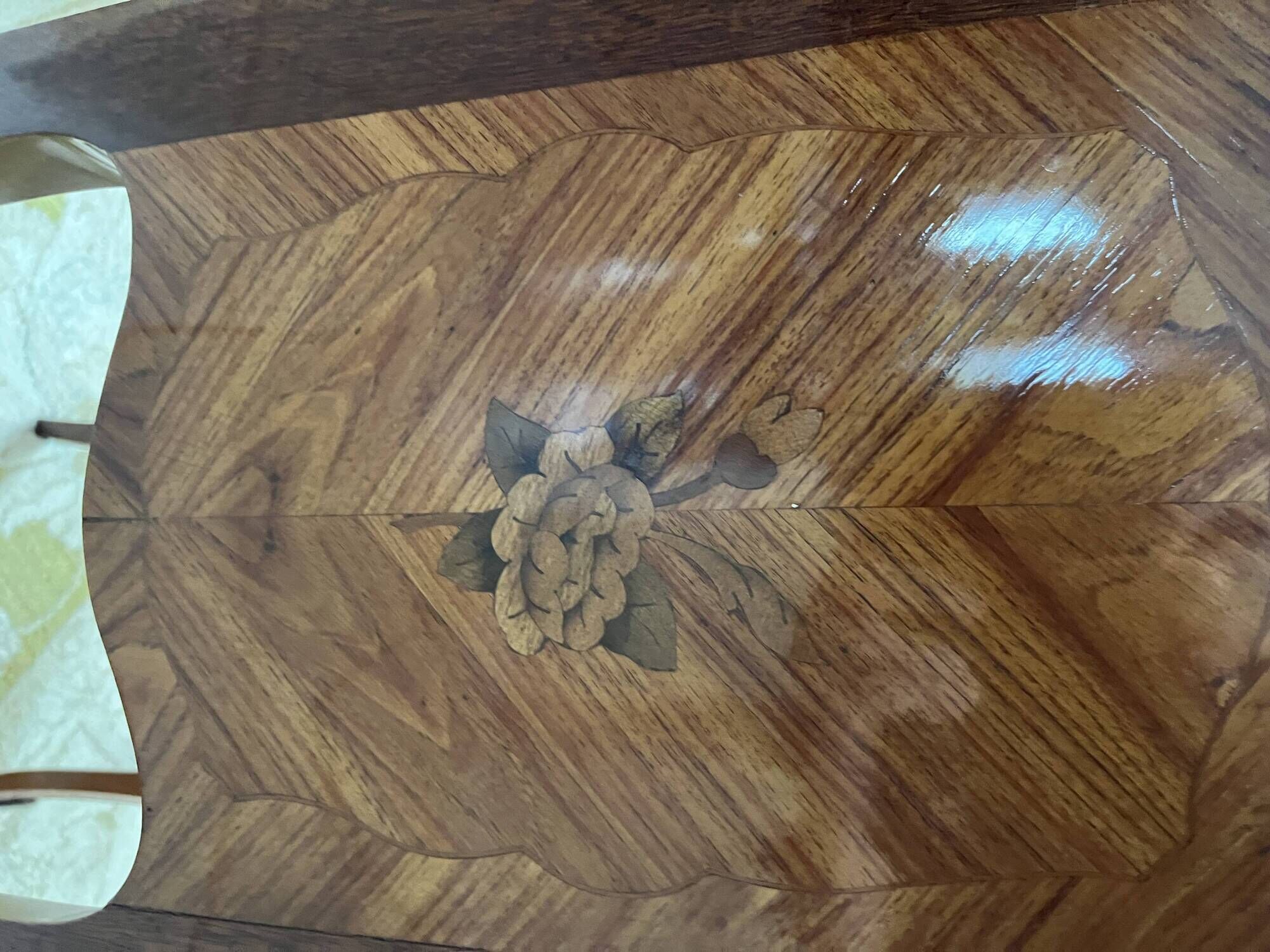 Bedside table in marquetry