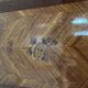 Bedside table in marquetry