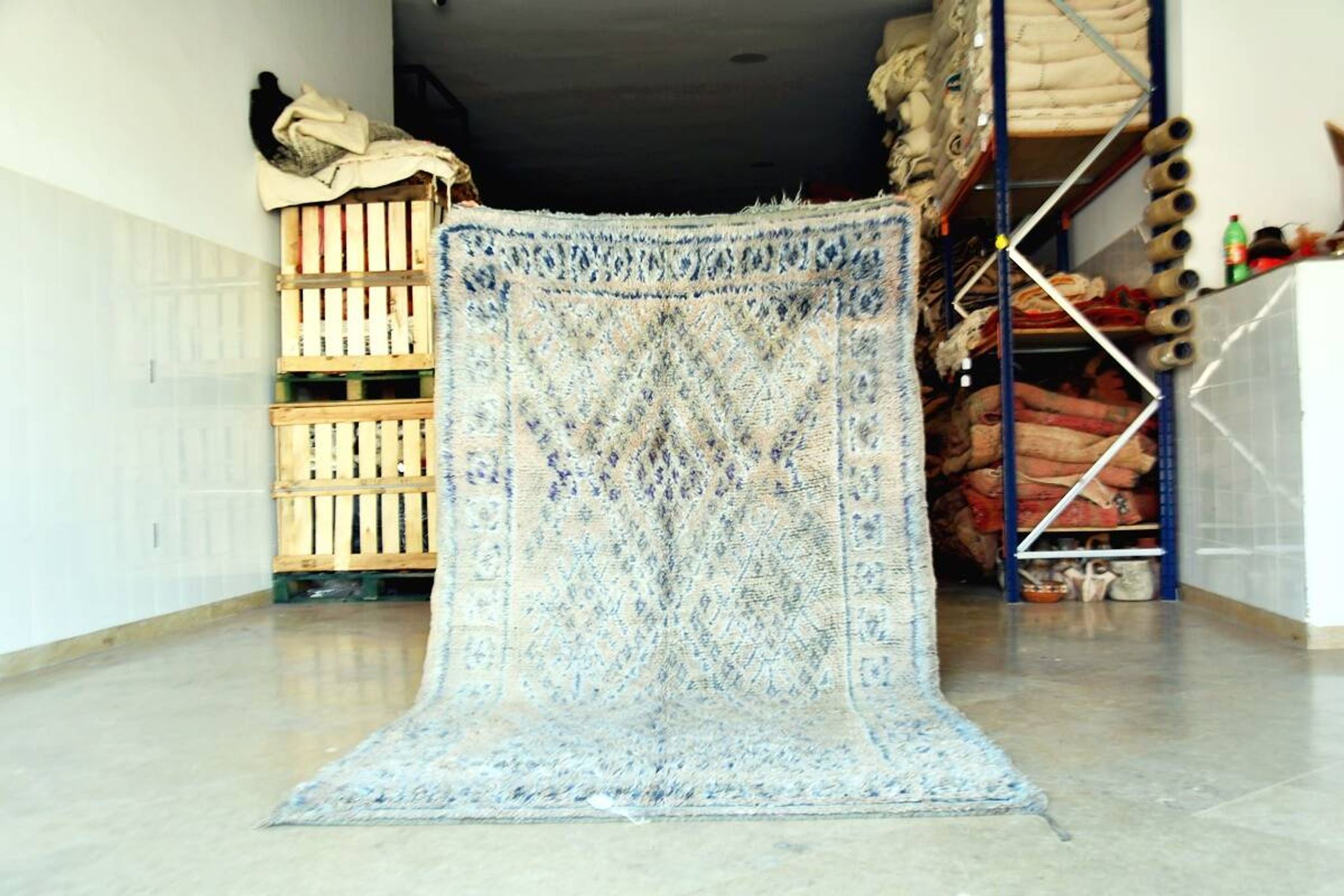 Moroccan Berber carpet Beni Mguild vintage 247 x 140 cm