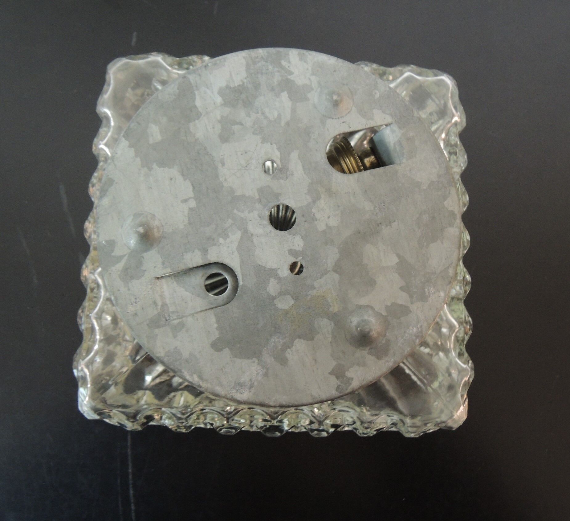 Glass square ceiling light